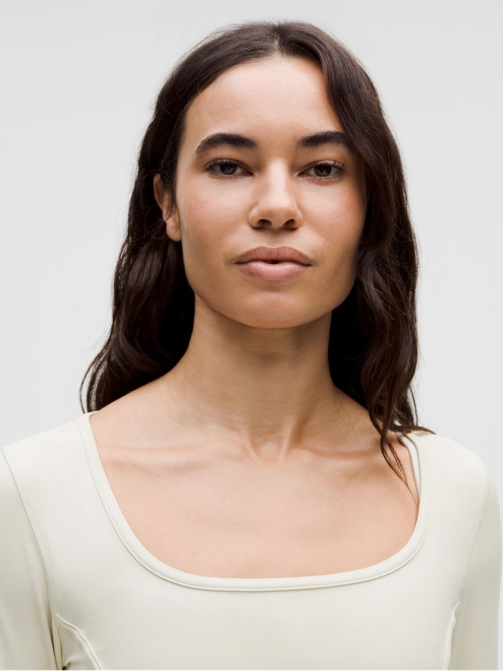 Lululemon Waist-Seamed Nulu Long-Sleeve Shirt - Bone Off-White Top - Picture 5 of 5